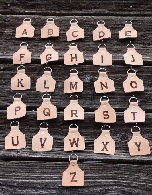 Branded Initial Key Tag